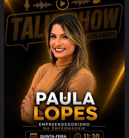 Paula Lopes: talento, conhecimento e segurança em um talk show memorável